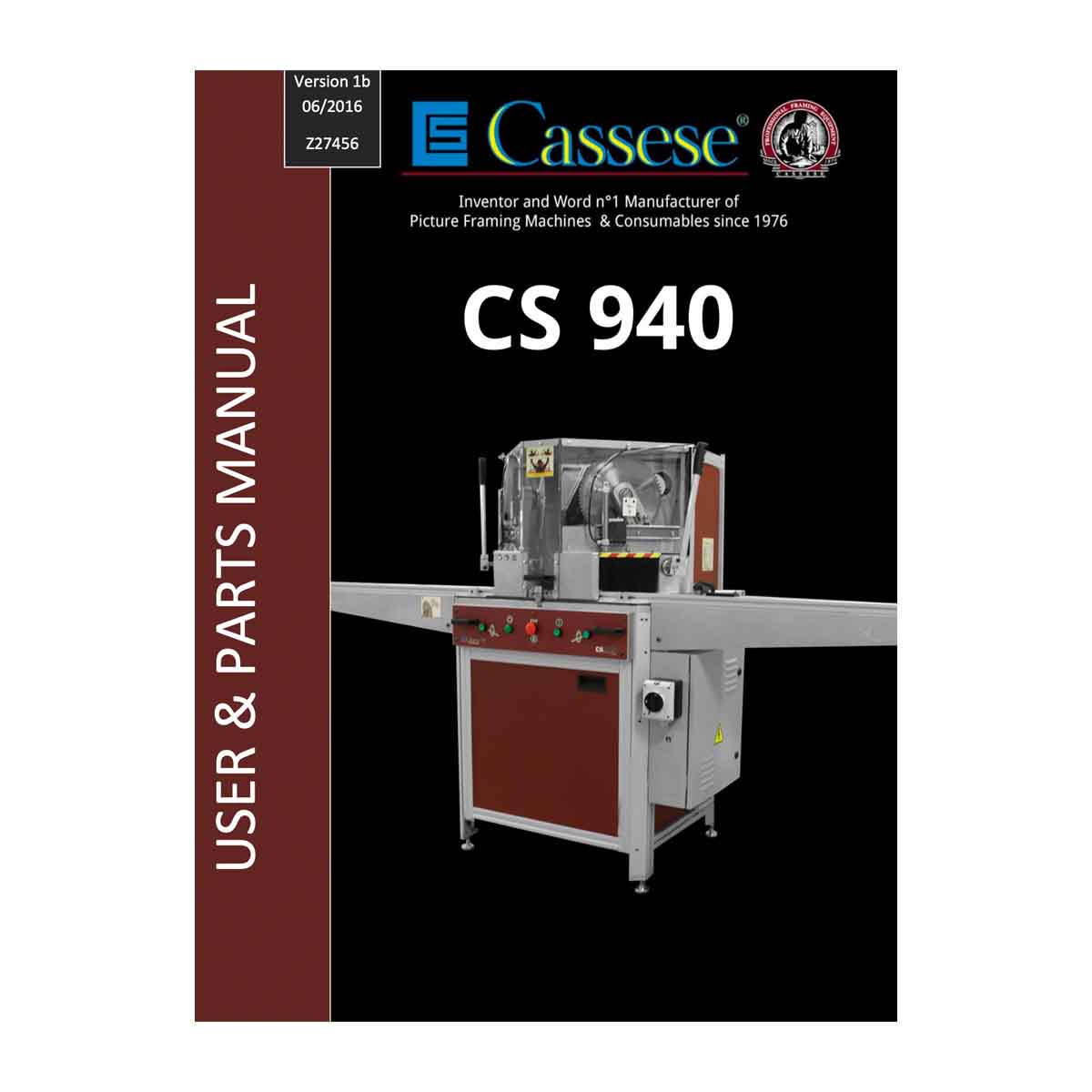 Cassese cs940 User Manual - Underpinner Spares