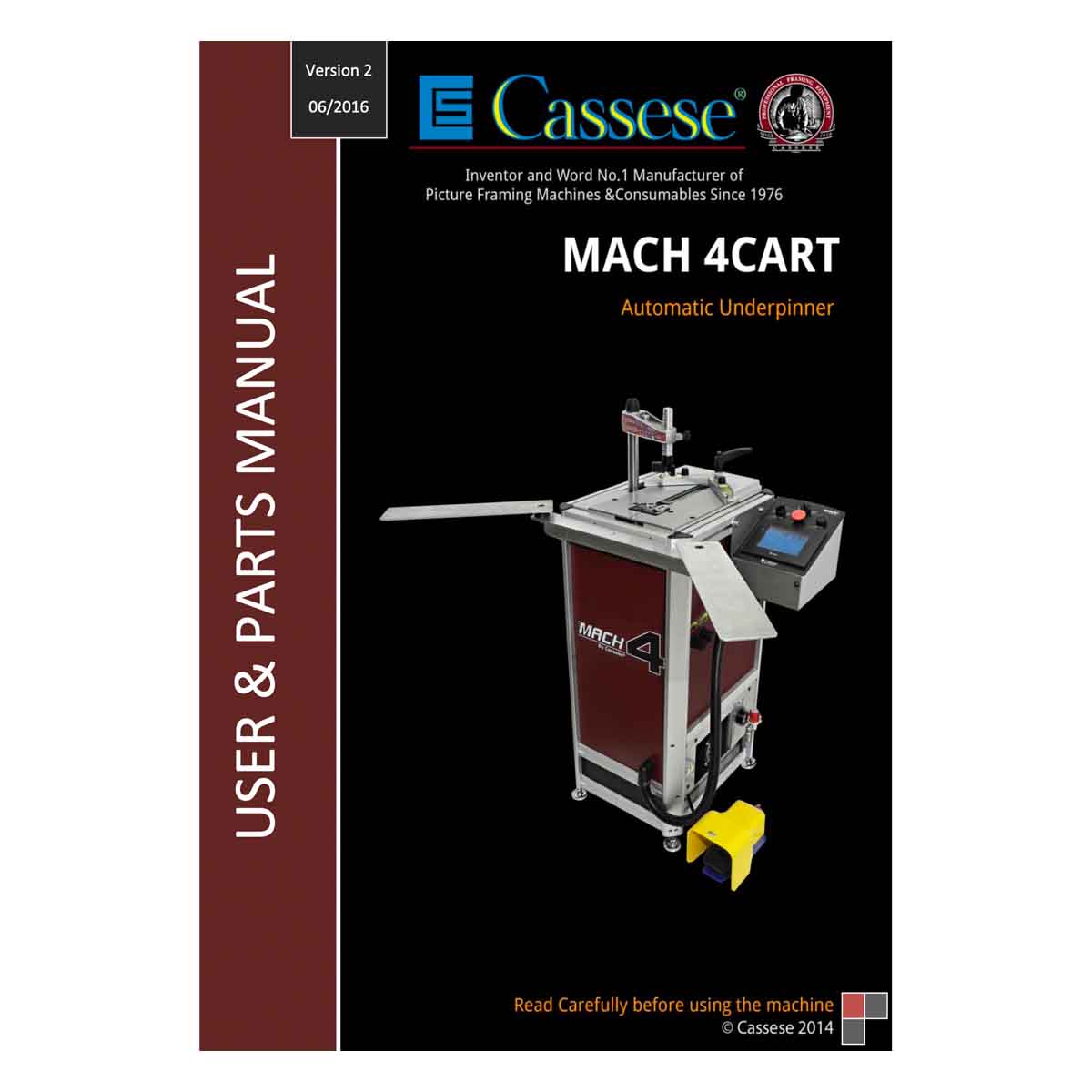 Cassese Mach 4 Cart user manual - Underpinner Spares