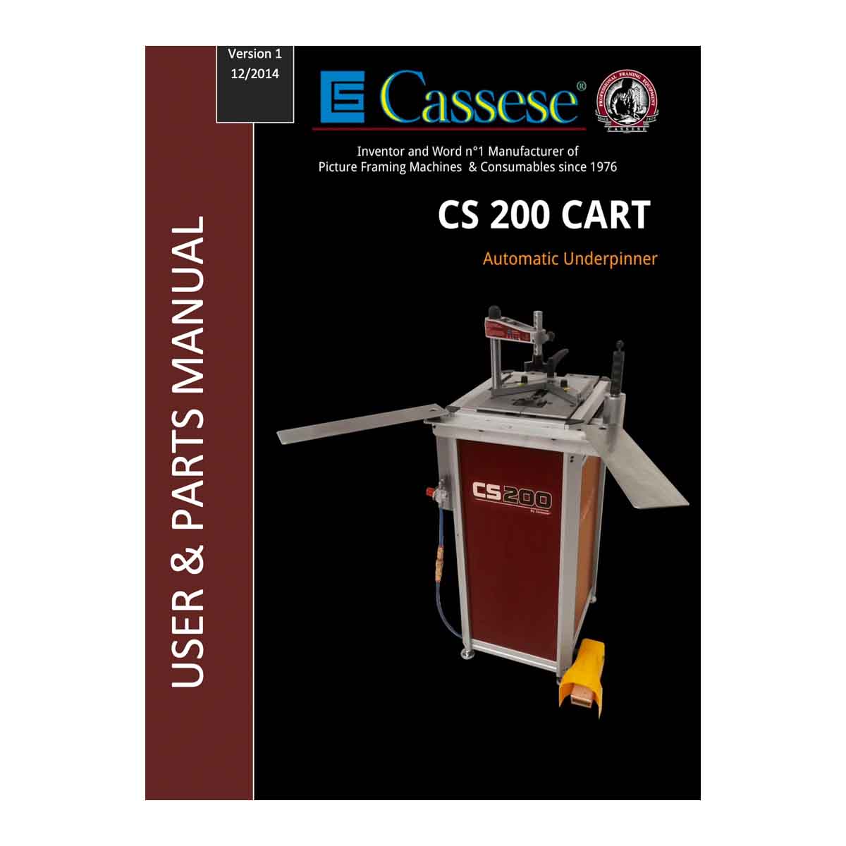 Cassese cs200 CART User Manual - Underpinner Spares