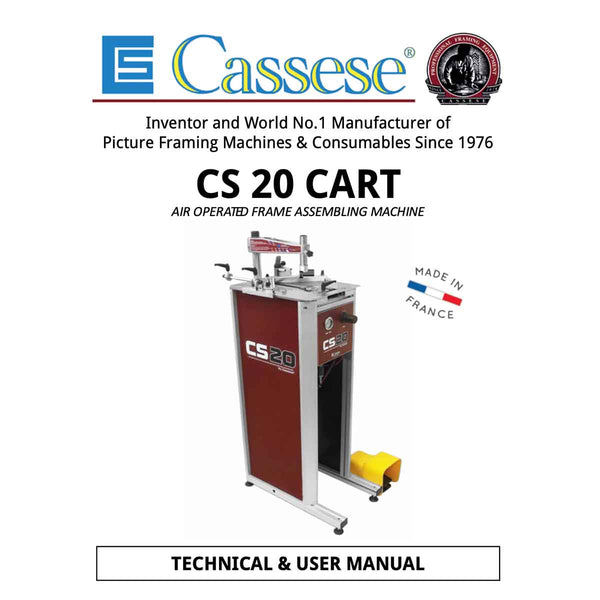 Cassese cs20 CART User Manual - Underpinner Spares